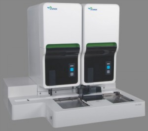 The Sysmex XN-2000 automated hematology analyzer is an integrated co-primary hematology system with two analytical modules capable of processing 200 samples per hour. Its compact design delivers a smaller footprint for increased physical productivity.