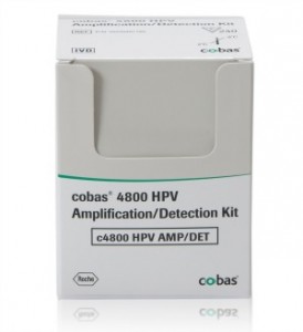 The Cobas human papillomavirus (HPV) test from Roche Diagnostics detects DNA from 14 high-risk HPV types.