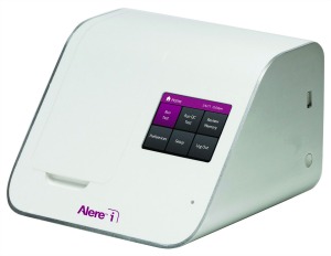 The menu of the Alere i system includes the first molecular diagnostic capable of detecting and differentiating influenza A and B infection in less than 15 minutes. 