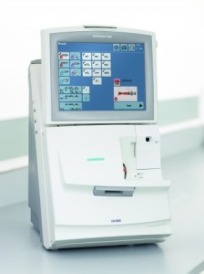 The RapidPoint blood gas analysis system from Siemens Healthcare Diagnostics. 